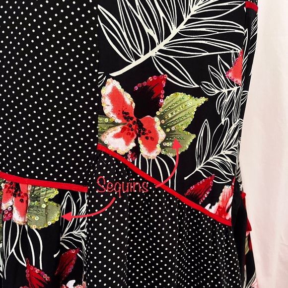 FAITH Rayon Tropical Print Skirt Sz.S - Picture 4 of 5